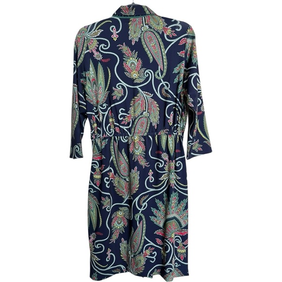 Gretchen Scott Twist and Shout Dress Plume Paisley Pattern Size Large - Picture 3 of 6